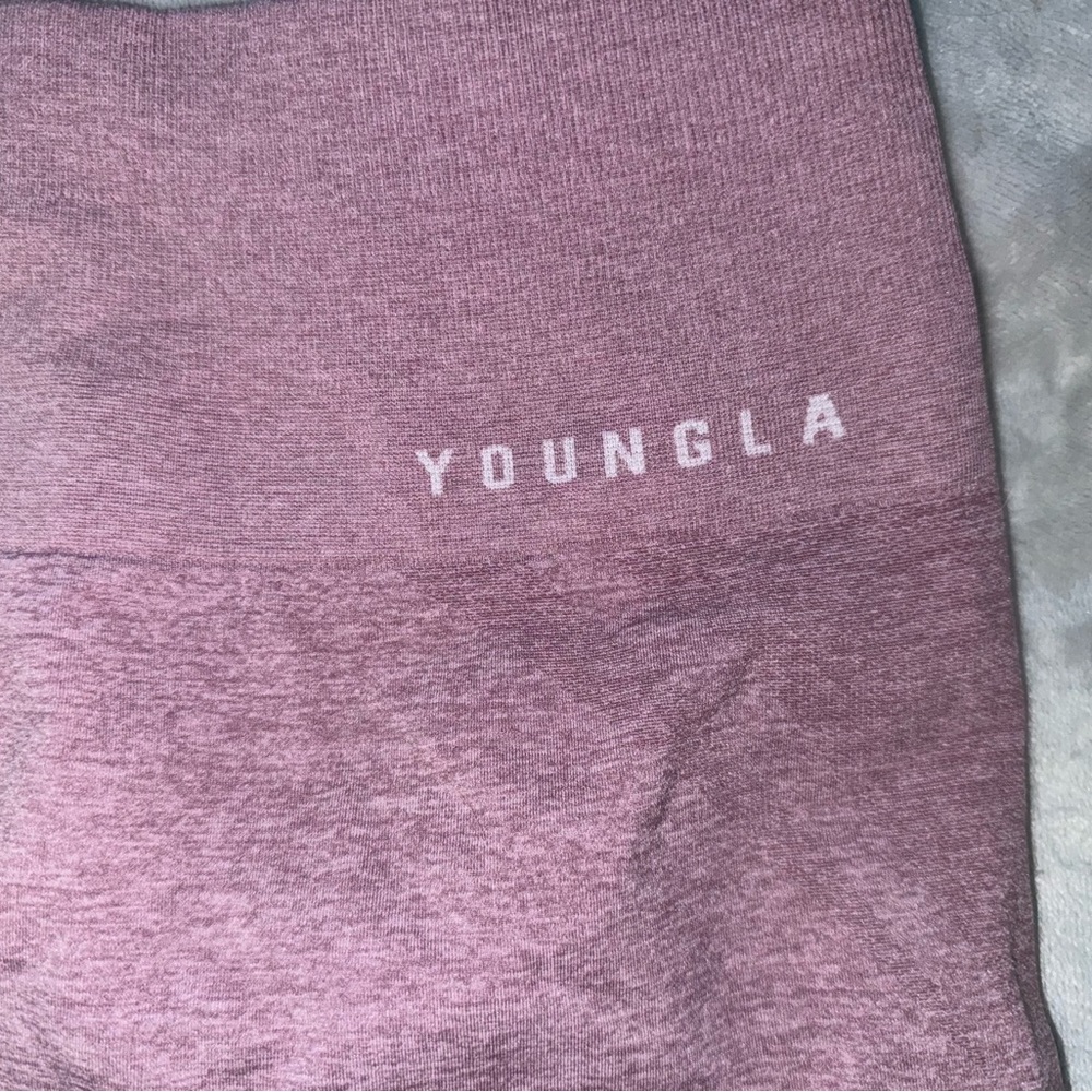 Pink/Purple YoungLa scrunch shorts - Picture 2 of 6